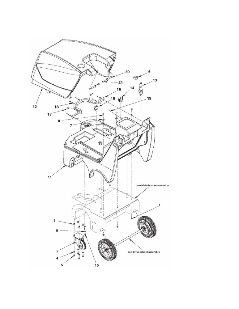 Floortec 560 B Fahrgestell