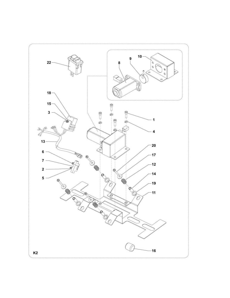 Floortec 760 B optionale Filterabreinigungselektrik