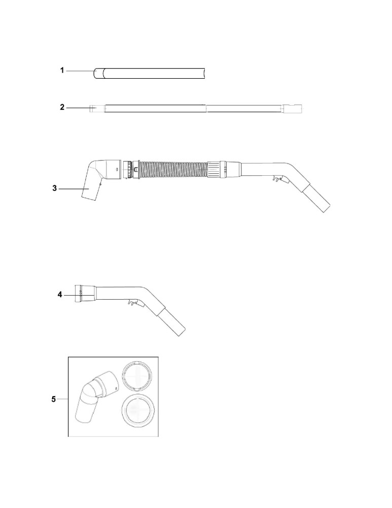 GD 10 Back Saugschläuche