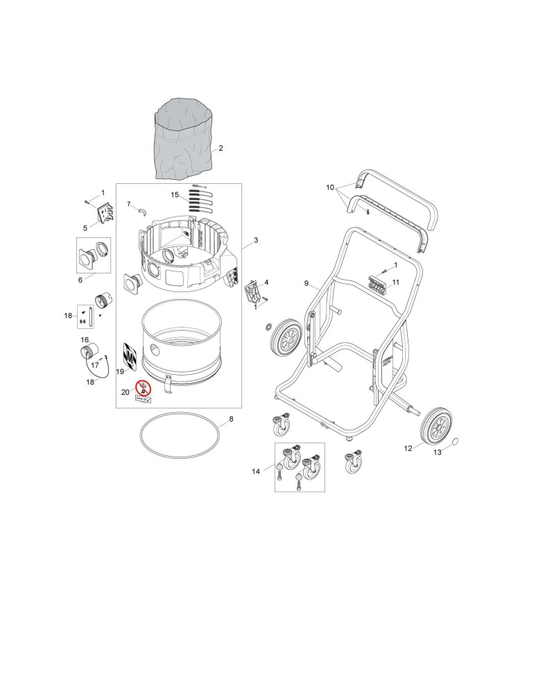 IVB 9 995-0H-M Type 22 Gestell