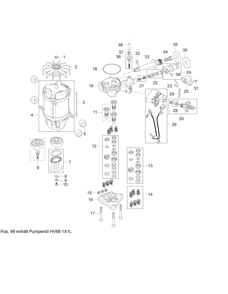 POSEIDON 2-29 MC 2C 150 650 XT  Motor und Pumpe