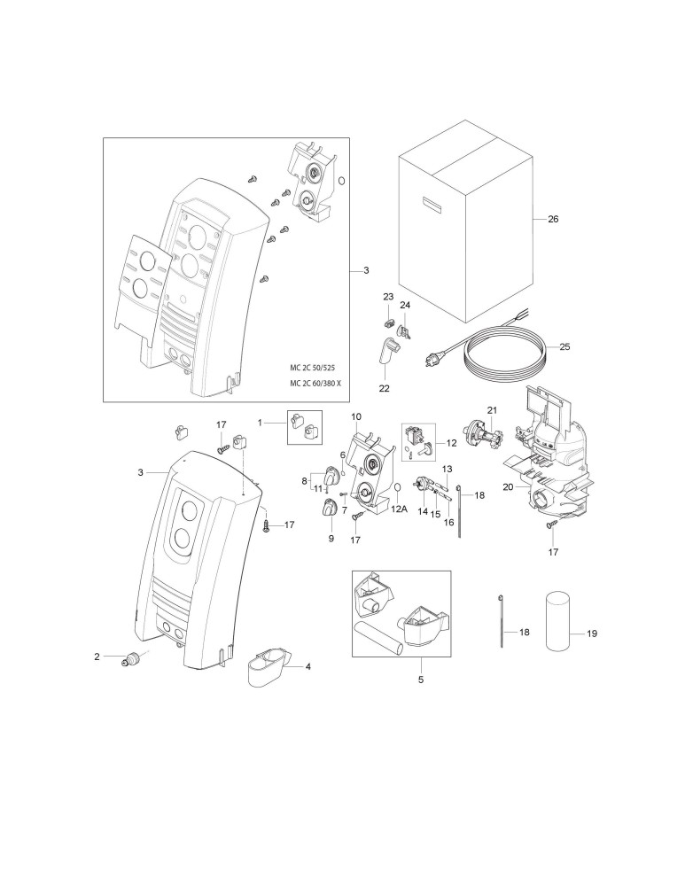 MC 2C 120 520 XT Übersicht Vorderseite