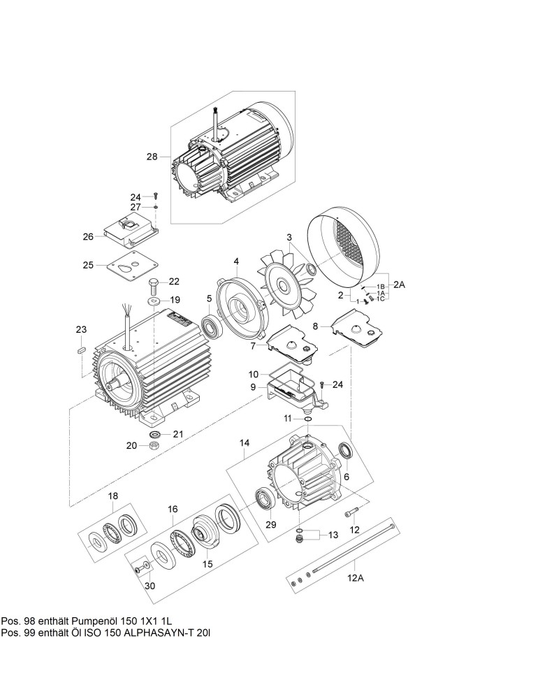 MC 5M 180 840 PA Motor Pumpe