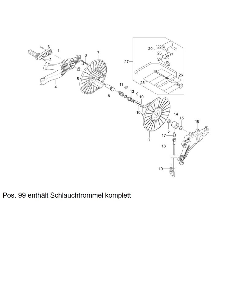 MC 5M 180 840 PA Schlauchtrommel