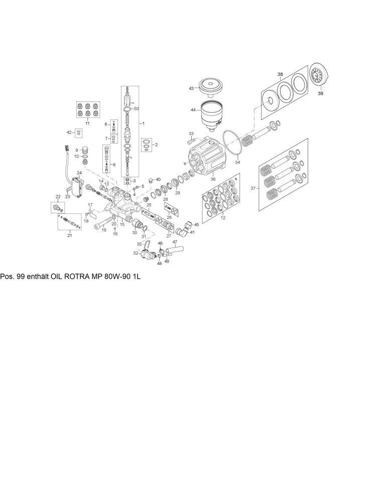 MH 3M-140-580 PAX Pumpe mit easy start- ohne Injektor