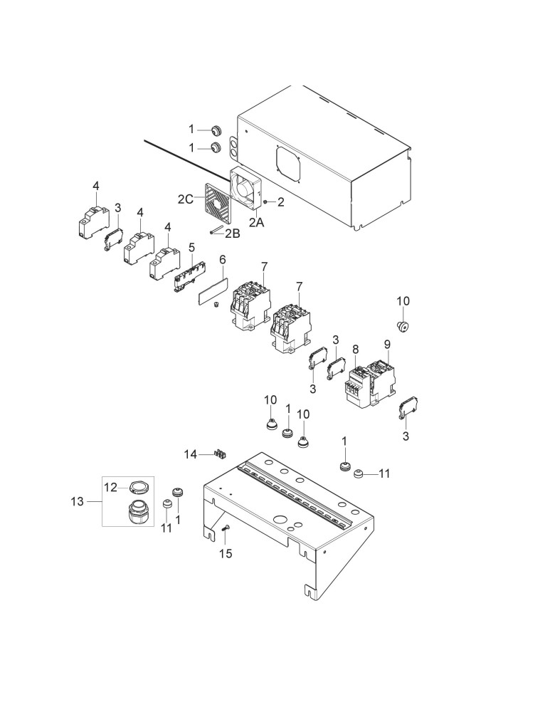 MH 5M 180-800 PA E12 Elektrokasten an Heizungstank 