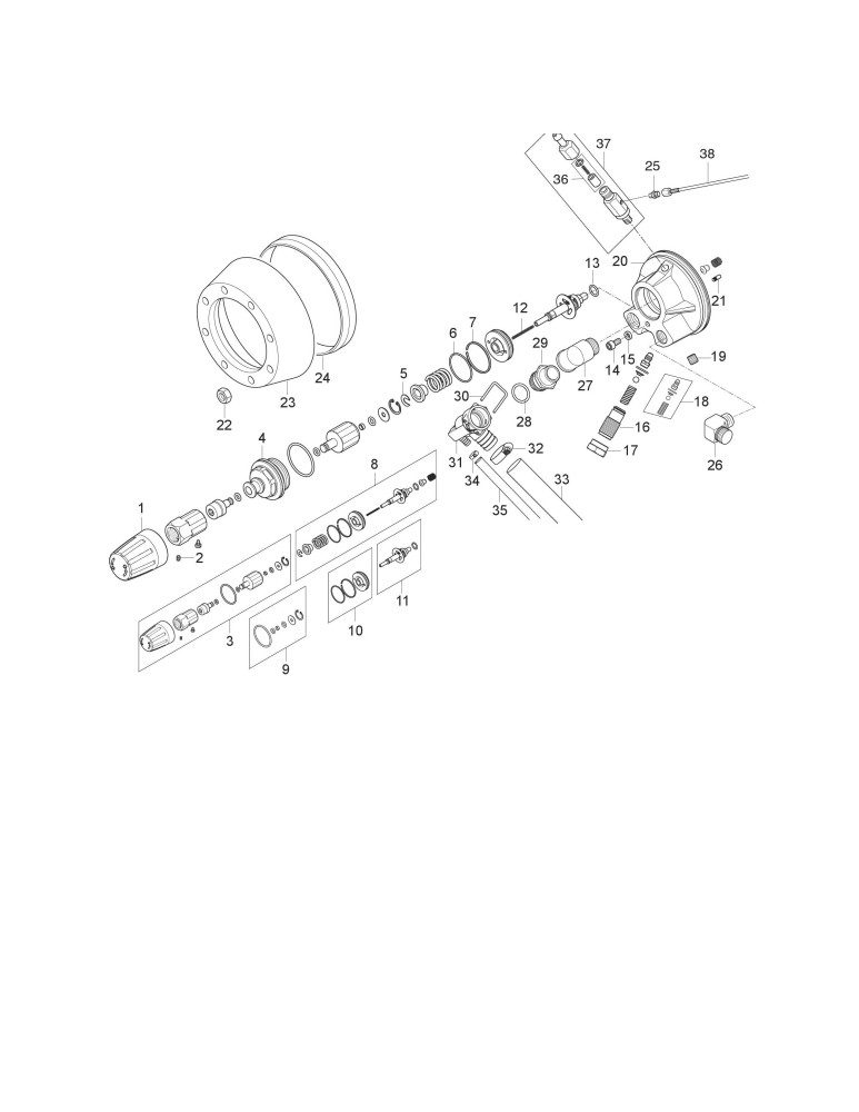 MH 7P-180-1260 FAX Wasserdurchflussregulierung 