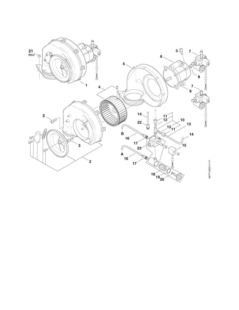 MH 5M-200-1080 XP Lüfter 