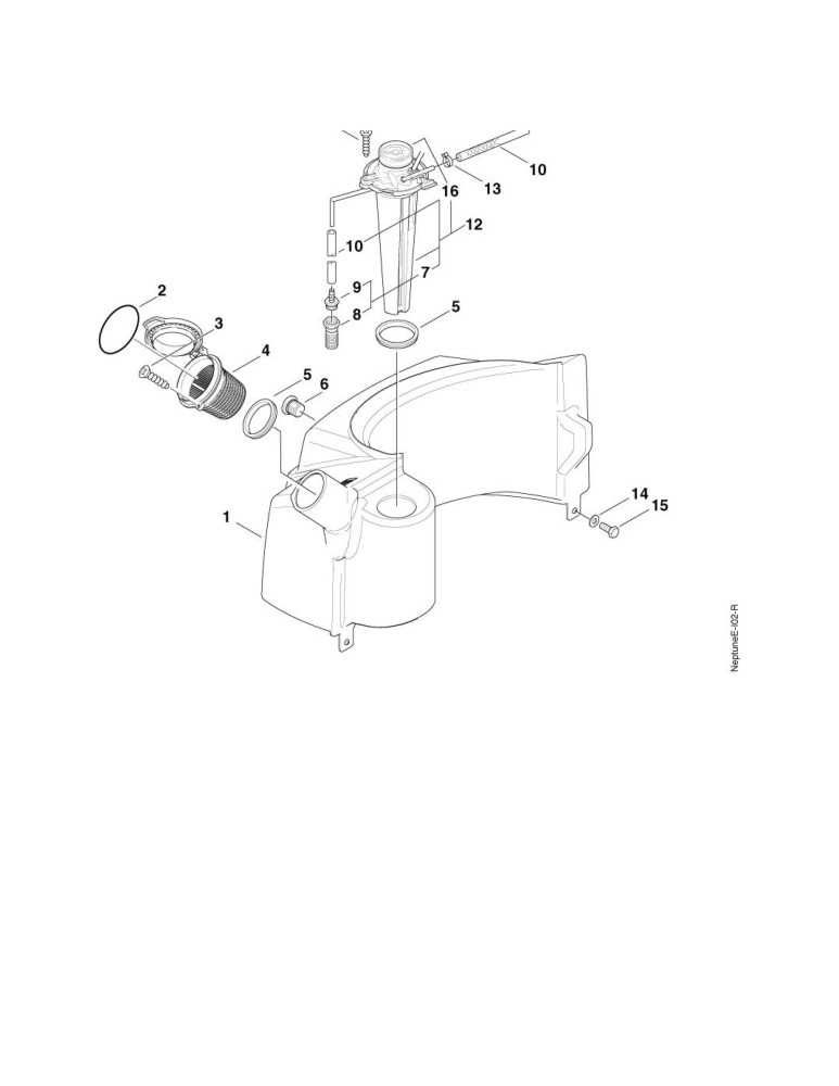 MH 5M-150-750 E12 Renigungsmitteltank