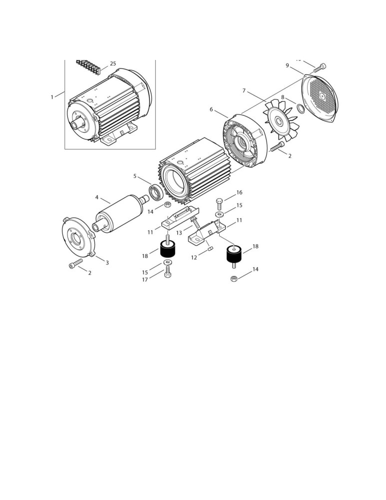 MH 5M-150-750 E12 Motor 