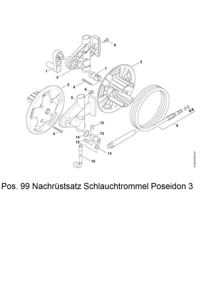 POSEIDON 3-30 Schlauchtrommel