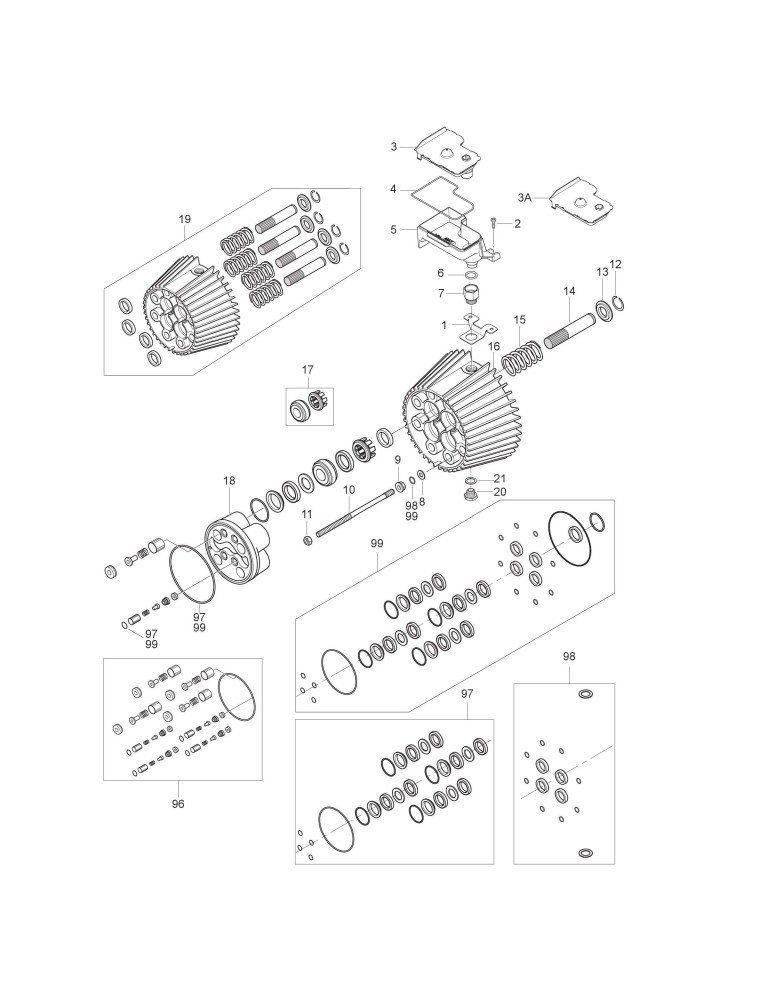 MC 7P 195/1280 FA Pumpe-Zylinderblock