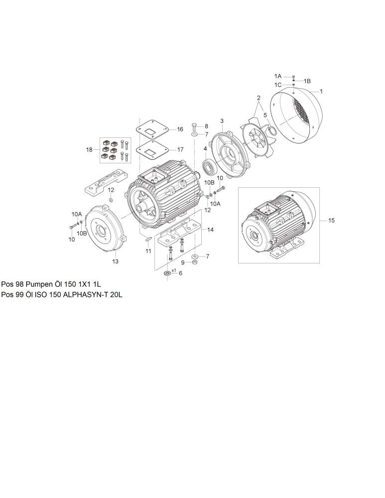 MC 8P 180/2100 Motor RF 