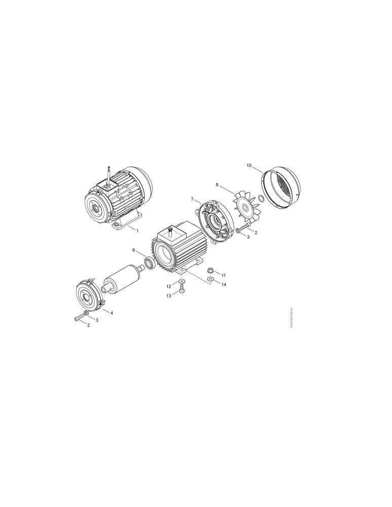 MC 8P 160/2500 Motor 