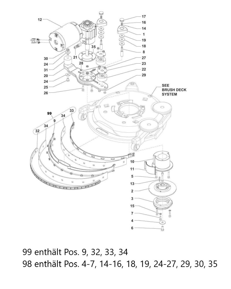 SC 351 Motor & Deck