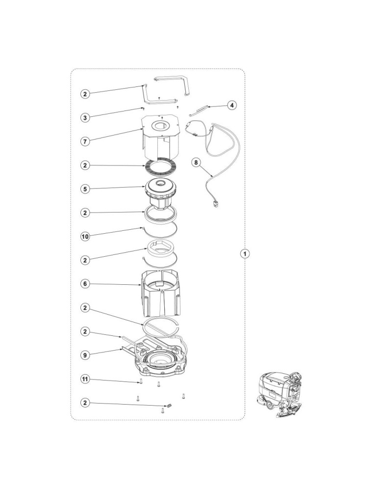 SC401 43 E Vakuummotorsystem