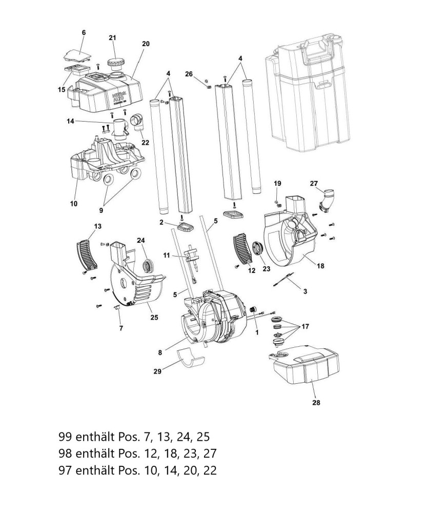 Scrubtec 130 E Gestell