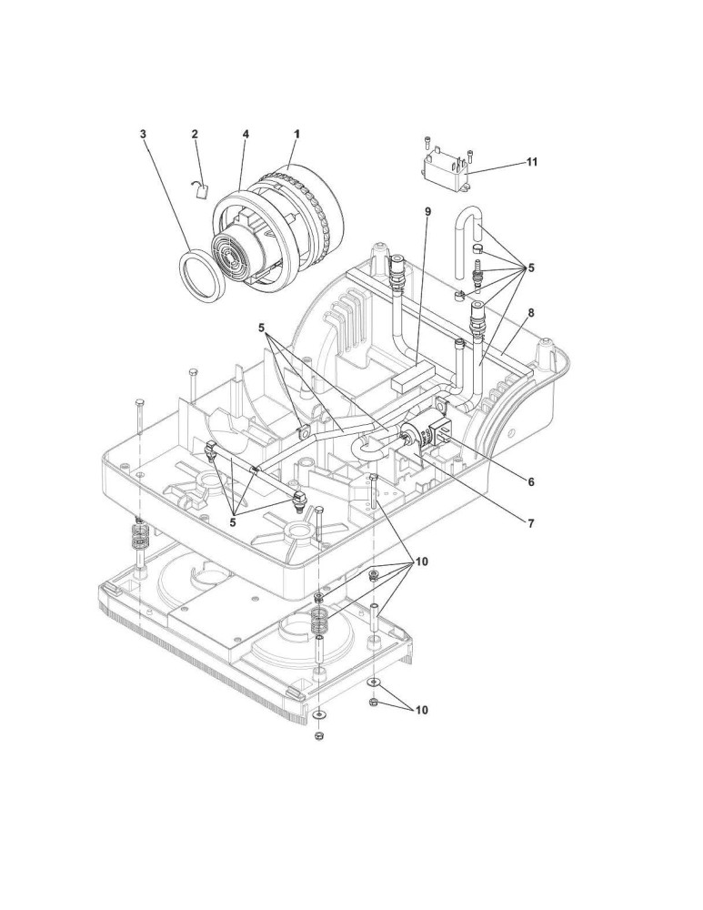 Scrubtec 233 unteres Rahmensystem