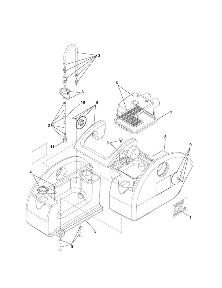 Scrubtec 233 Tanksystem