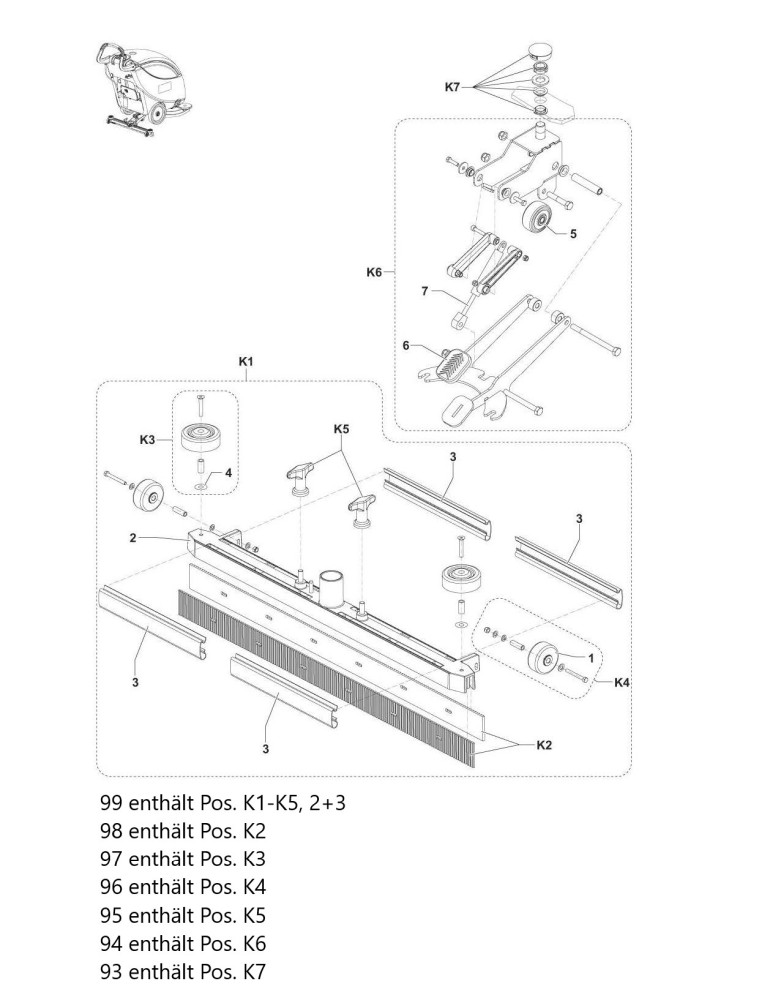 Scrubtec 343.2 B Sauglippenliftsystem