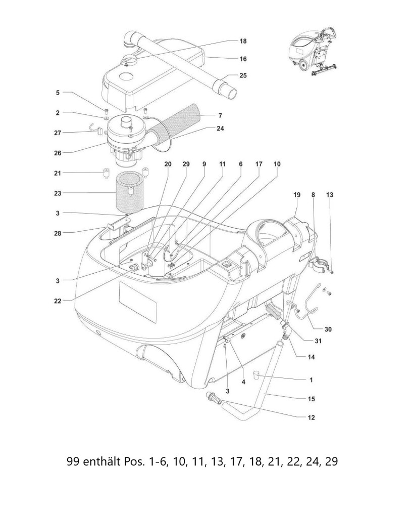 Scrubtec 343.2 E Lösungstank