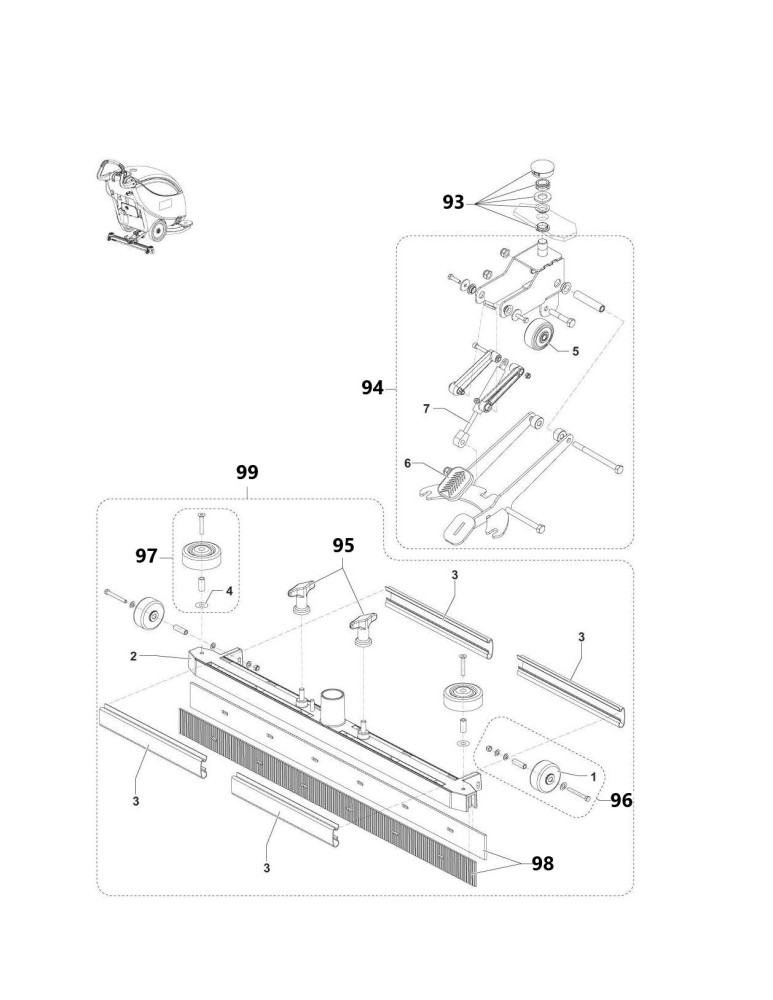 Scrubtec 343.2 E Sauglippenliftsystem