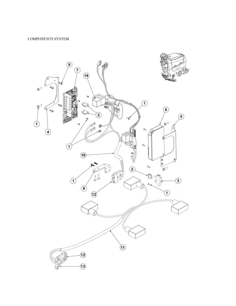 Scrubtec 344 B Elektrische Komponenten