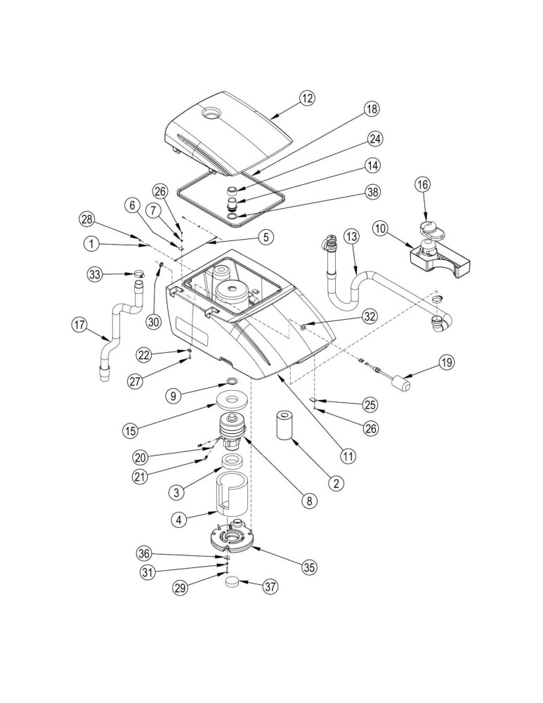 Scrubtec 871 Rückgewinnungstank