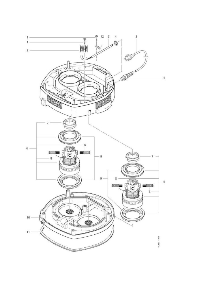 SQ 850  Motor