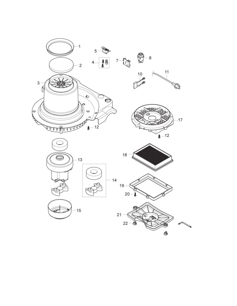 VP930 Motor & Filter