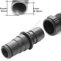 Werkzeugmuffe AS, passend zu DN 32/36 Muffe mit Quicksystem Werkzeugmuffe AS, passend zu DN 32/36 Muffe mit Quicksystem