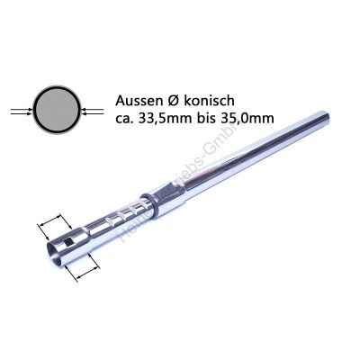 DN36 Teleskopsaugrohr verchromt ausziehbar 58-93cm DN36 Teleskopsaugrohr verchromt ausziehbar 58-93cm